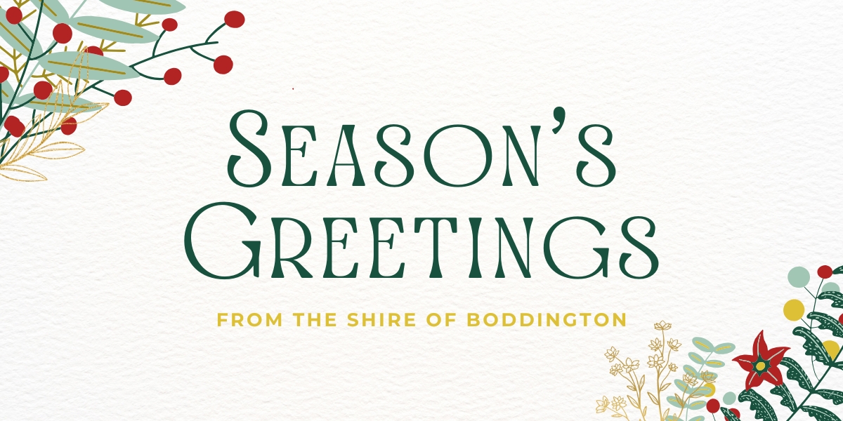 Season’s Greetings from the Shire of Boddington