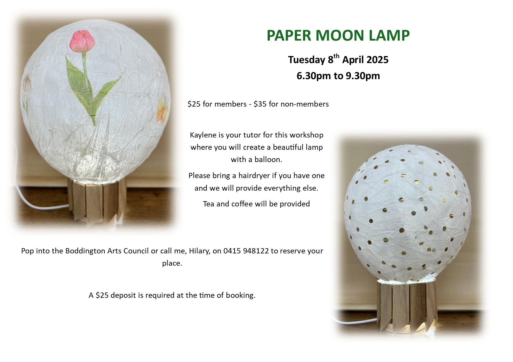 Paper Moon Lamp Workshop